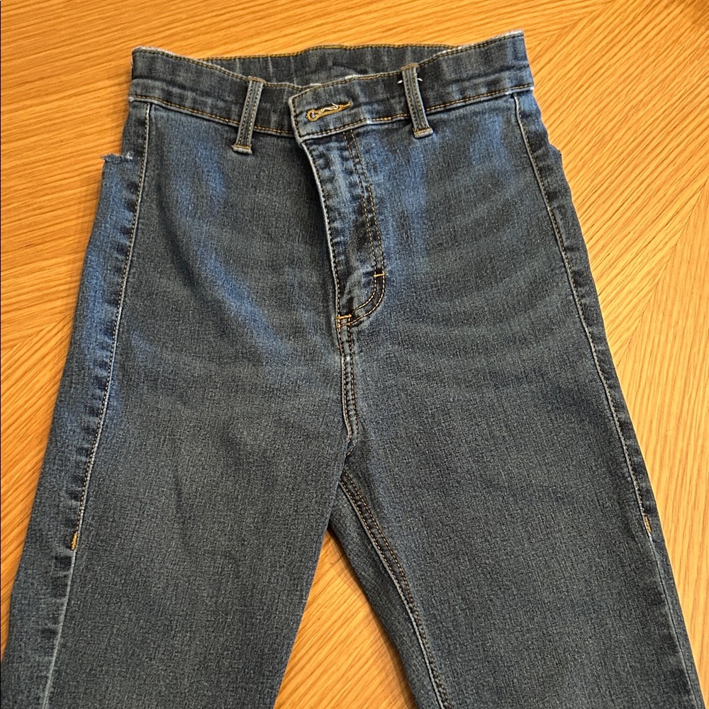 Topshop Dark Blue Skinny Jeans
